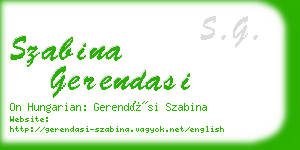 szabina gerendasi business card